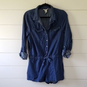 Denim Romper